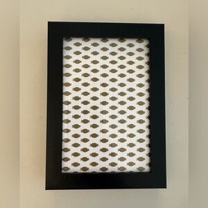 Gold and white print 4x6 frame available with black or white frame